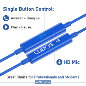 LUDOS Zenith used with iPhone, crisp audio for calls and music.