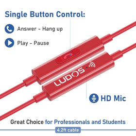LUDOS Zenith USB C headphones neatly coiled cable for compact storage