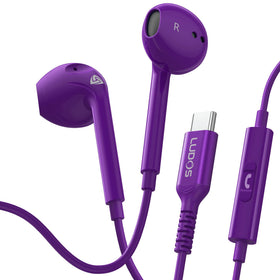 LUDOS Zenith USB-C headphones front view for clear calls and everyday use.