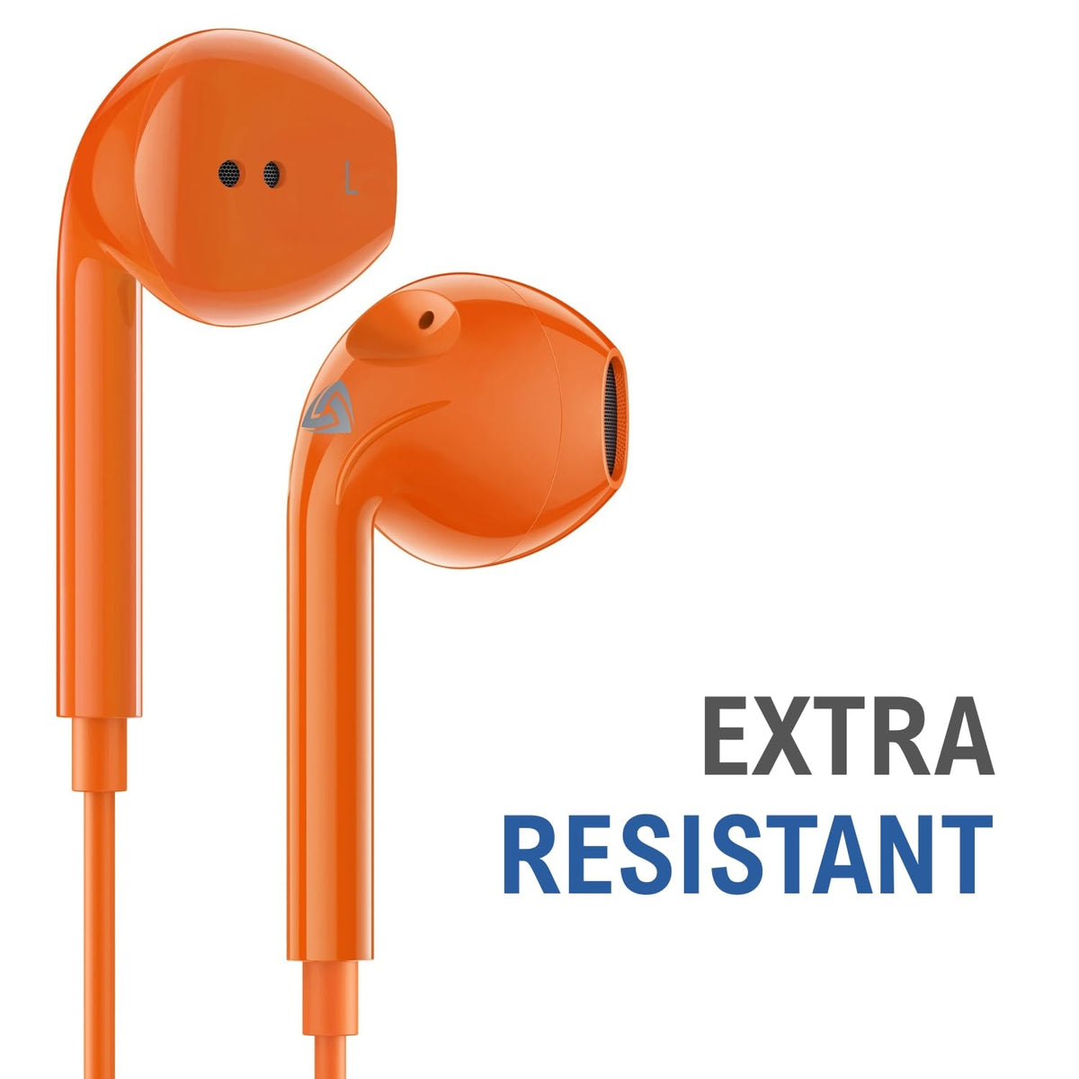 LUDOS Zenith USB-C headphones orange cable-wrapped storage ready for travel.