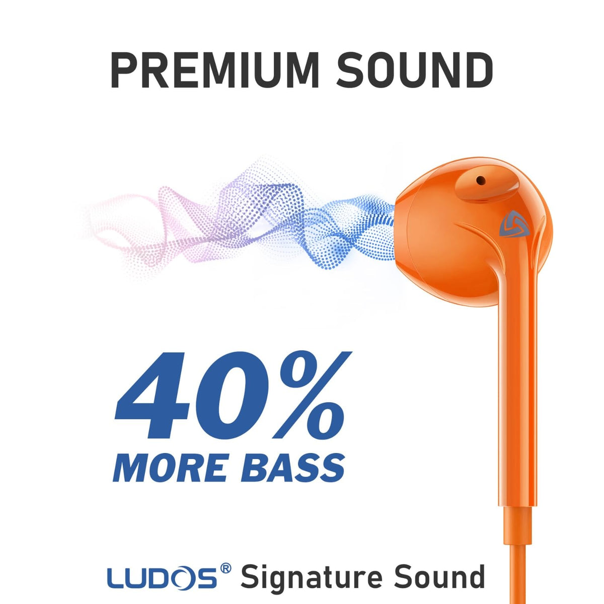 LUDOS Zenith USB-C headphones orange compatibility range for Apple and Android devices.