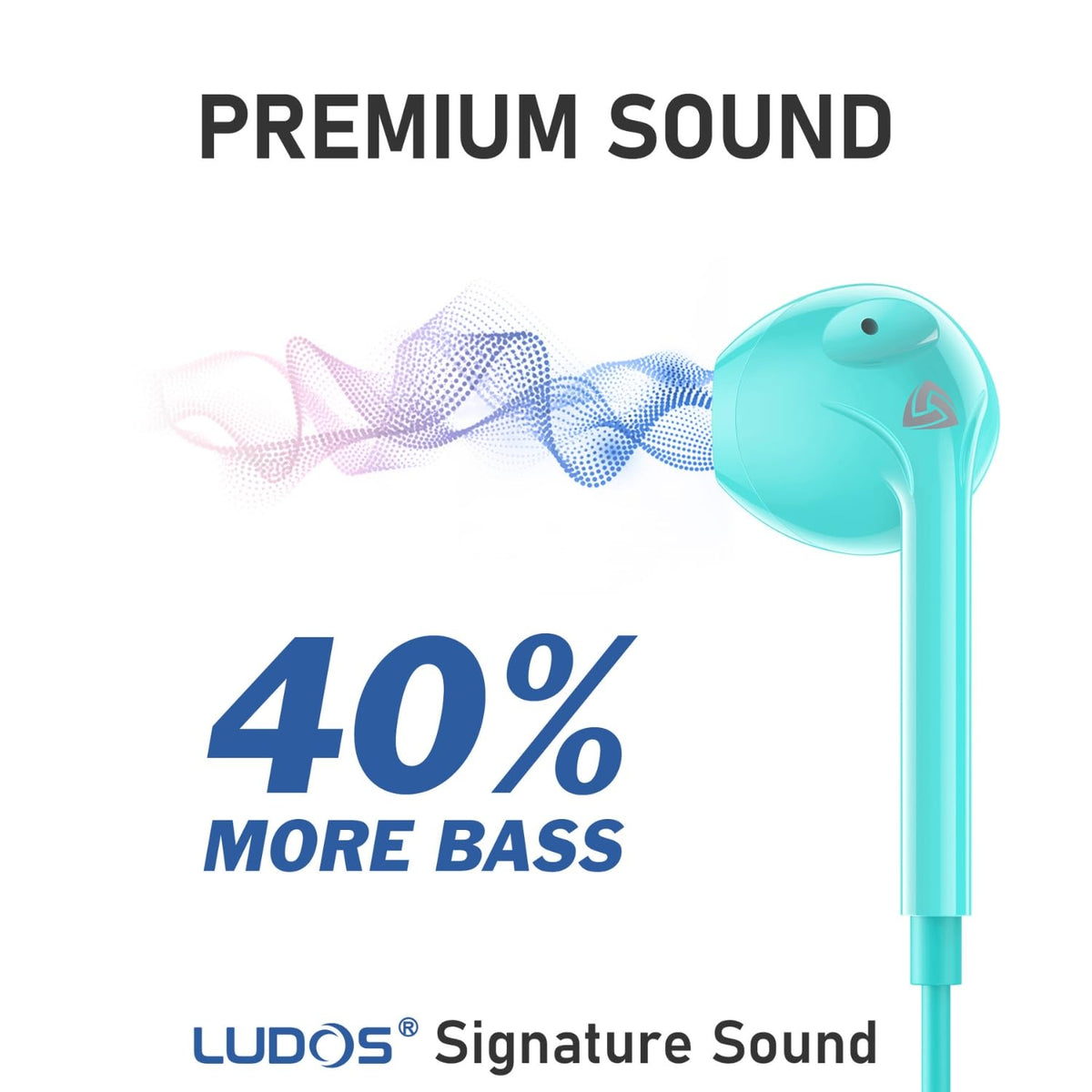 Durable build of LUDOS Zenith USB-C Headphones turquoise for everyday use.