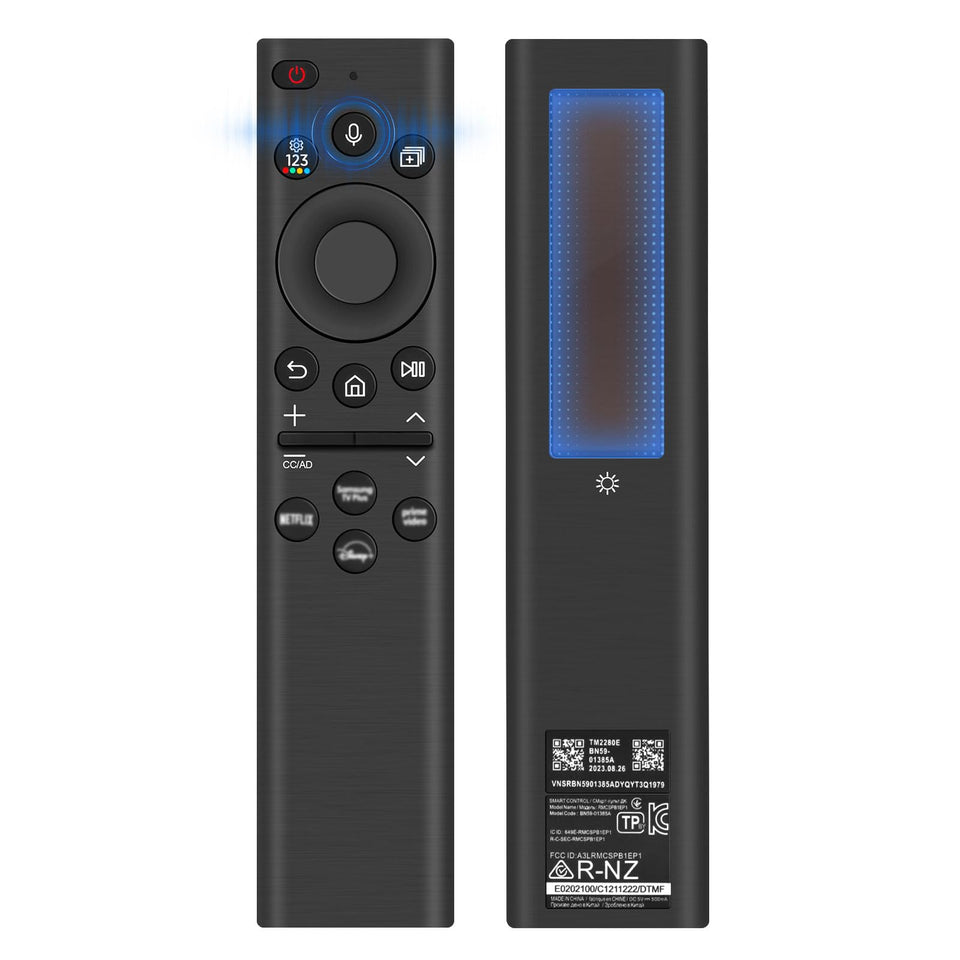 LUIRSAY BN59-01385A remote with solar charging for Samsung TVs.