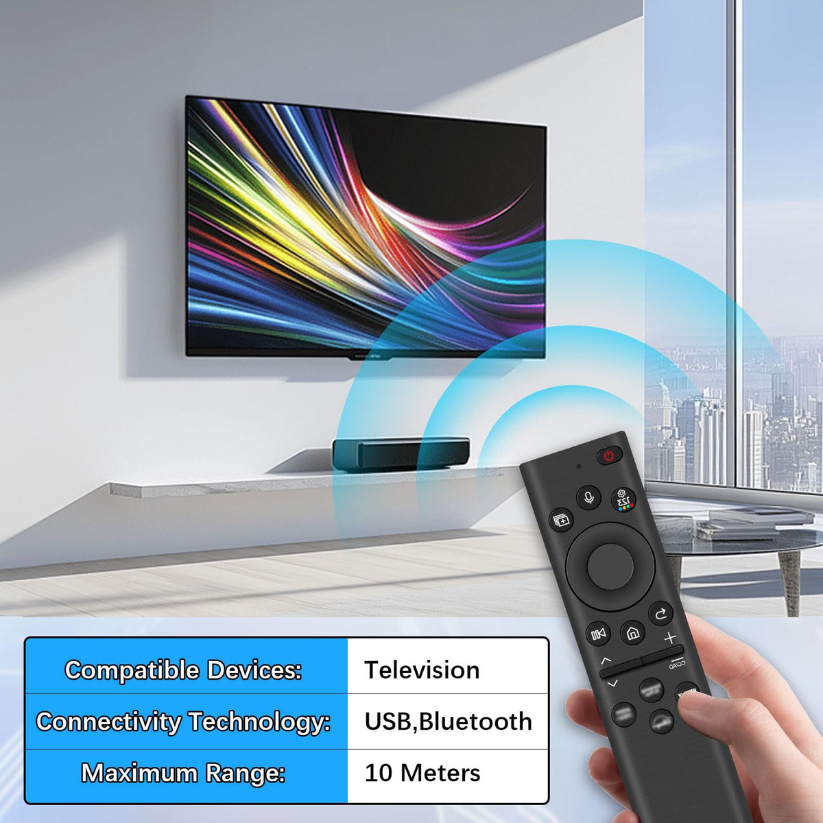 LUIRSAY BN59-01385A remote charging via USB-C for convenience.