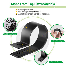 LuKaiSen cable clips include M4 screws for quick installation