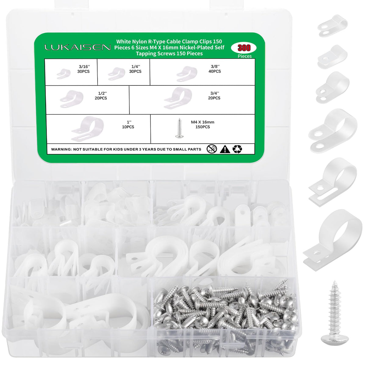 LuKaiSen boxed kit front view showing organized compartments and labels for quick selection