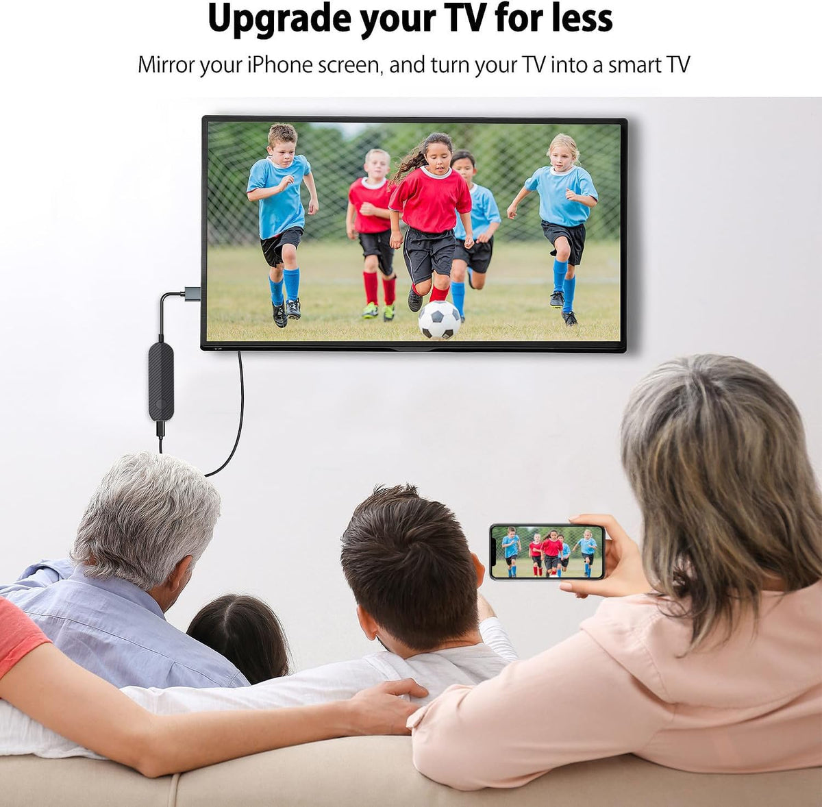 lulaven iShare full HD streaming dongle delivering sharp image quality on large screens