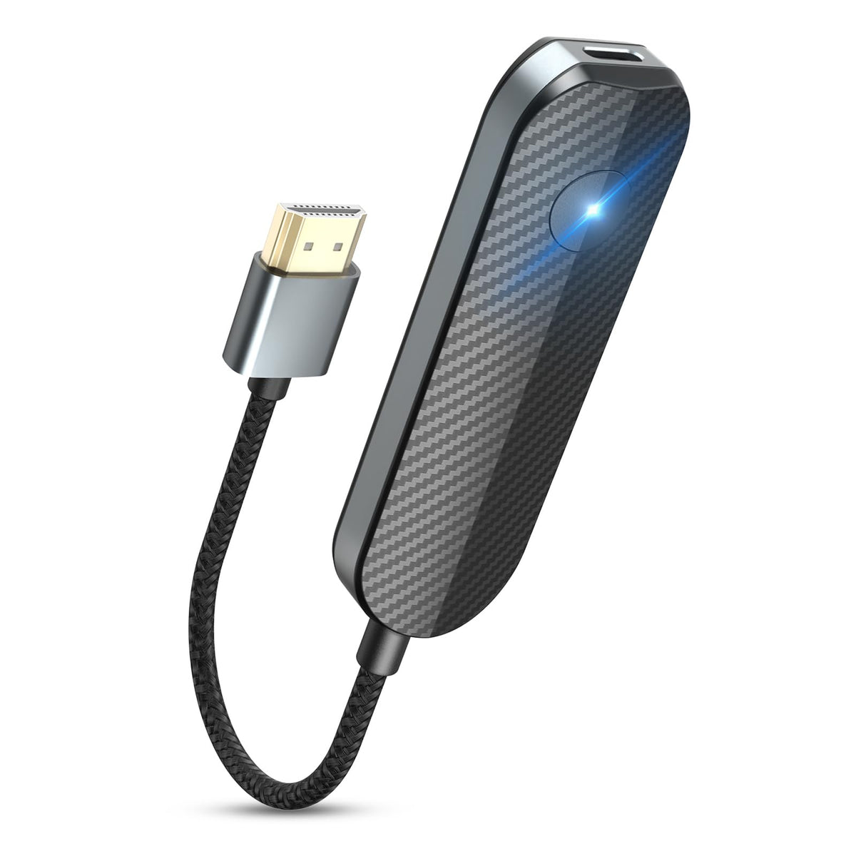 lulaven iShare wireless HDMI adapter on TV enabling screen mirroring