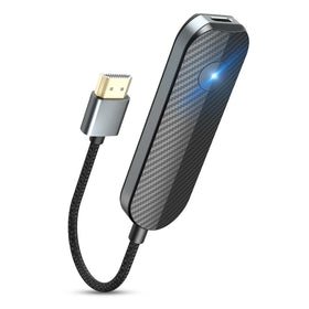 lulaven iShare wireless HDMI adapter on TV enabling screen mirroring