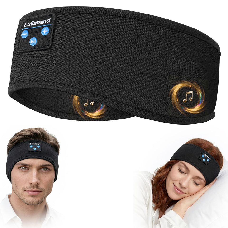 Lullaband front view showing soft fabric and sleek profile for comfort