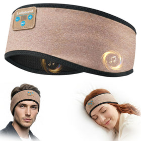 Lullaband front view showing headband design and comfortable fit