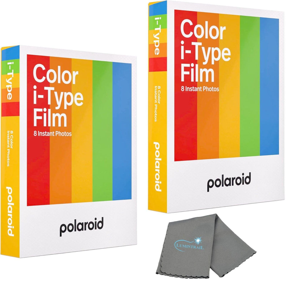 Lumintrail front packaging showing two i-Type film packs and white frame benefit