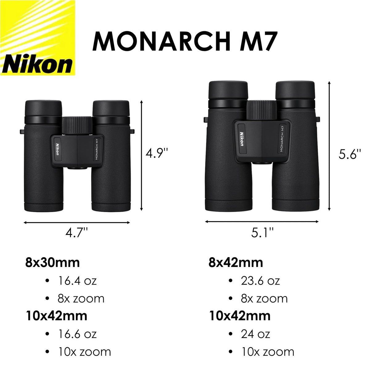 Lumintrail Nikon Monarch M7 lens pen included for quick lens maintenance on hikes.
