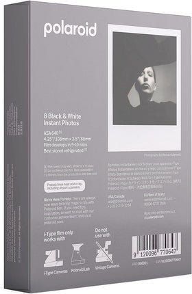 Lumintrail BW film compatible with i-Type Polaroid cameras like OneStep2 and Now+