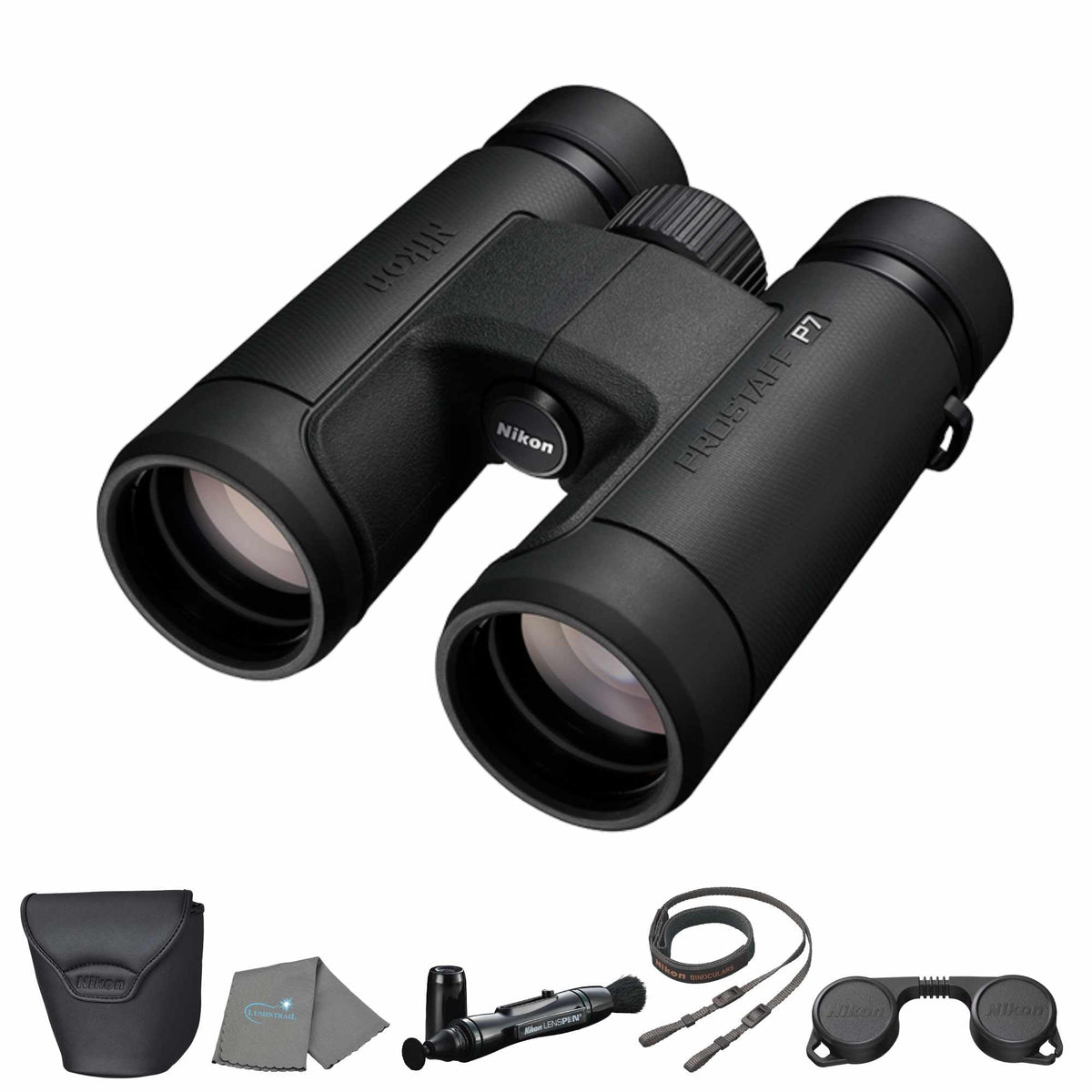 Lumintrail ProStaff P7 8x42 front view for travel and field use.