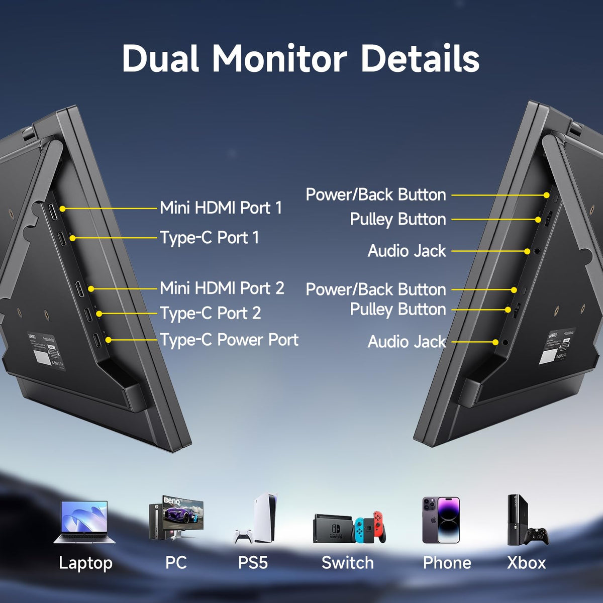 LUMIPIX portable monitor outdoor-ready design withstands travel and on-site use