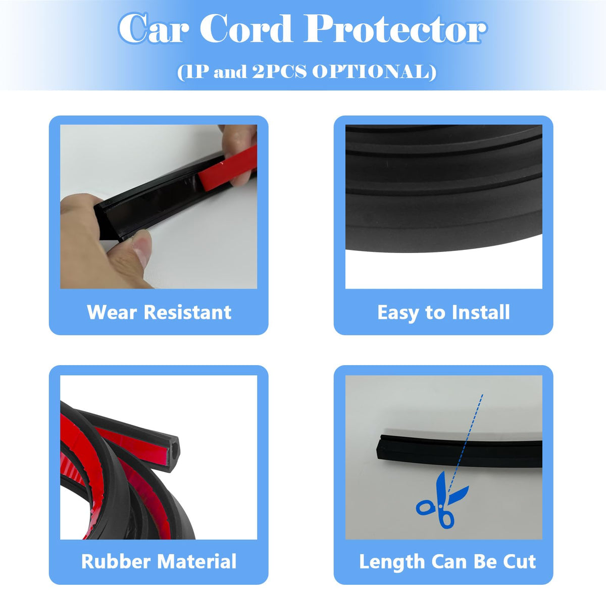 Luojiedejinbiao car wire hider with adhesive backing for easy installation