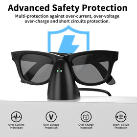 LUOKE charger stand with a weighted non-slip base stays stable during use