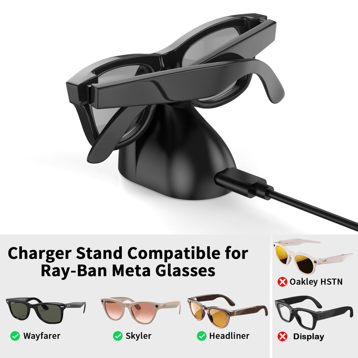 LUOKE charger stand LED indicators show status clearly for hassle-free charging