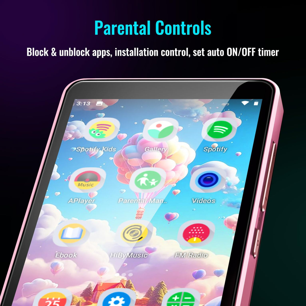 Luoran M4S 4.0-inch IPS display close-up for clear readable menus