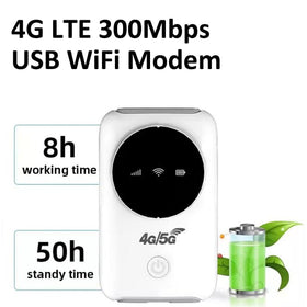 Luqeeg mobile hotspot 3200 mAh battery for all-day power.