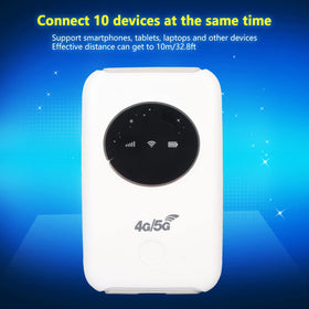 Luqeeg mobile hotspot in use with multiple devices connected.