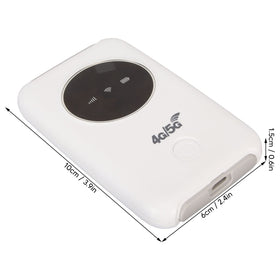 Luqeeg mobile hotspot used in an office for remote work.