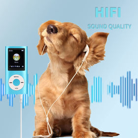 Luqeeg MP3 Player 1.8-inch LCD display for easy navigation and track info