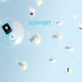 Luqeeg MP3 Player memory slot ready for up to 64GB of music storage