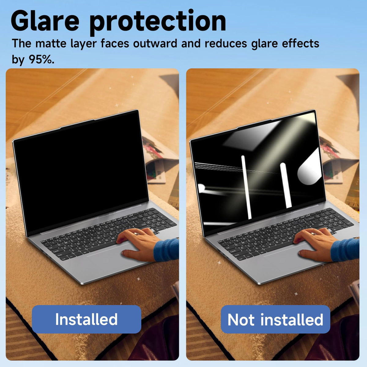 LUSA DESIGN anti glare technology from Germany reduces reflections