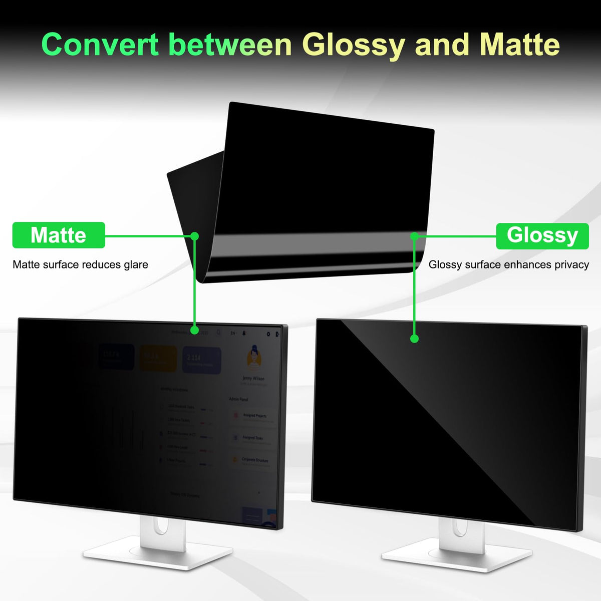 LUSA DESIGN magnetic installation with top tabs simplifies mounting and reduces visible edges.