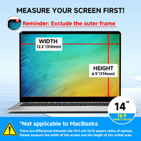 LUSA DESIGN anti-glare filter closeup reduces reflections for comfortable use