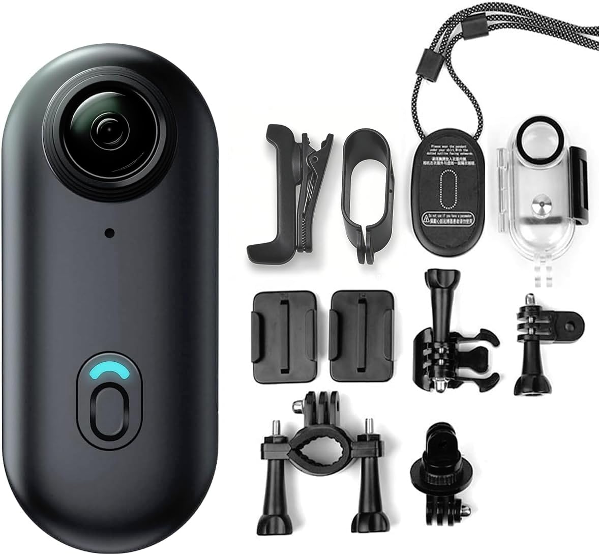 Lusduvi H88 front view showing compact camera and easy recording button benefit portability