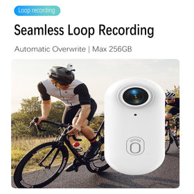 lusduvi H88 attached to jacket with magnetic clip for secure hands-free capture