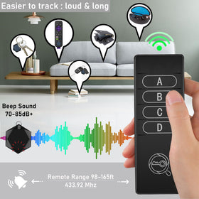 Luubom Key Finder emits beep and flash to locate items across rooms