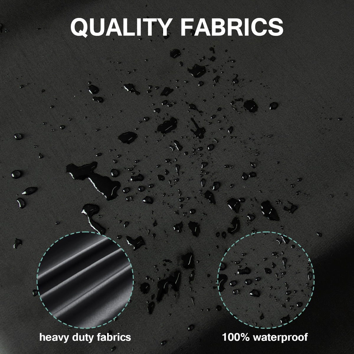 Luv4babe outdoor TV cover with PU-backed fabric against elements