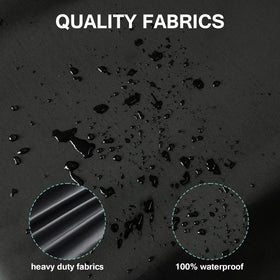 Luv4babe outdoor TV cover with PU-backed fabric against elements