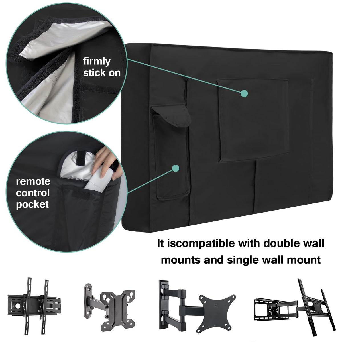 Luv4babe cover strap and pocket detail for easy outdoor use
