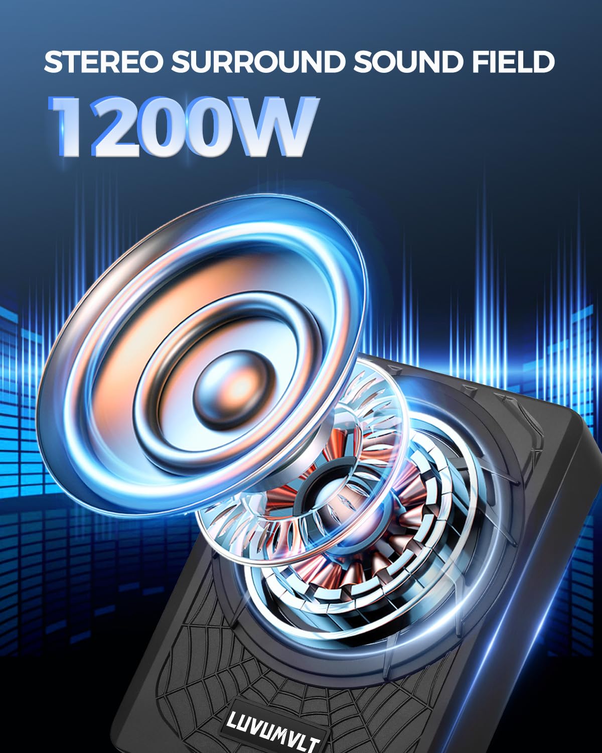 LUVUMVLT 360° LED halo highlights premium aesthetics and feedback