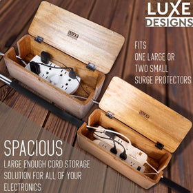 Luxe Designs artisan handcrafting box highlighting sustainable woodworking benefits