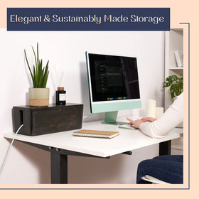 Luxe Designs magnetic lid detail keeps cords secure and accessible