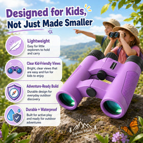 Luzsco binoculars packed in backpack ready for hiking convenience