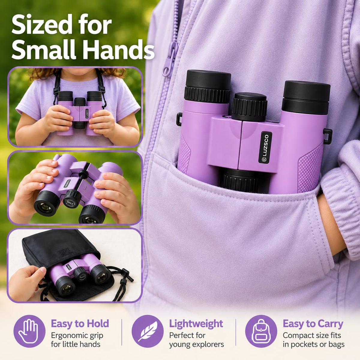 Luzsco eyecup and eye-spacing detail for comfortable viewing