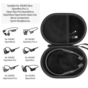 LVKAYCE EVA shell delivers durable protection for Shokz headphones.