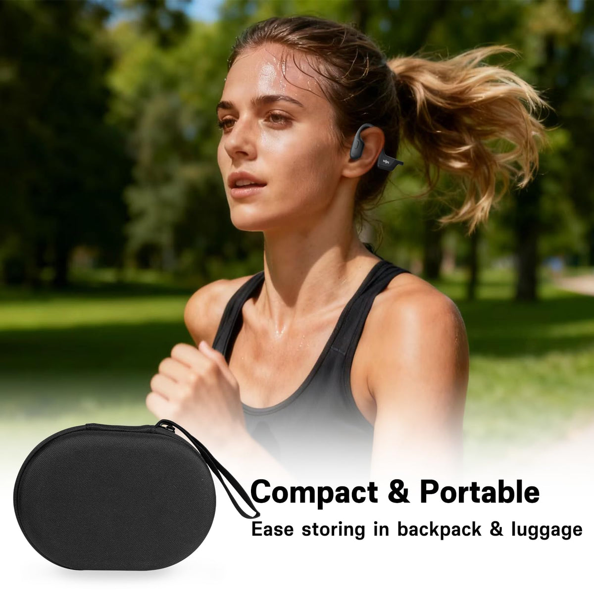 Universal-fit LVKAYCE case for Shokz OpenRun/OpenMove/OpenSwim models.