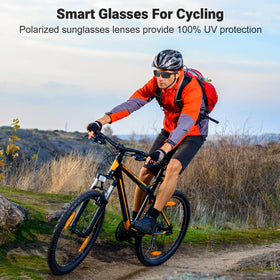 LVTEL Smart Glasses built-in microphone enables hands-free calling.