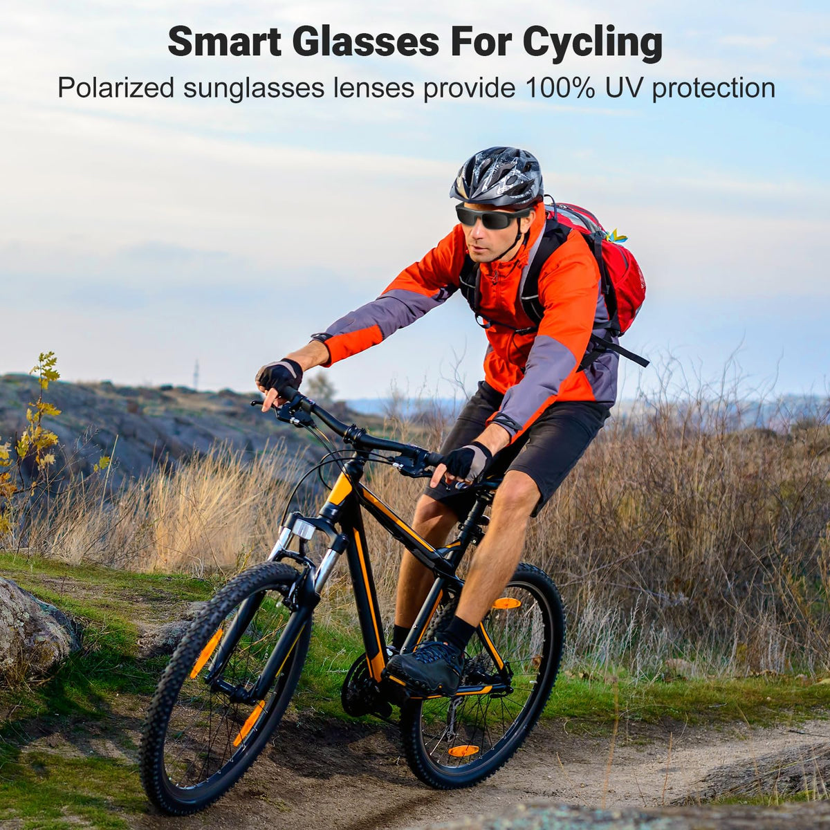 LVTEL Smart Glasses built-in microphone for hands-free calls and clear audio