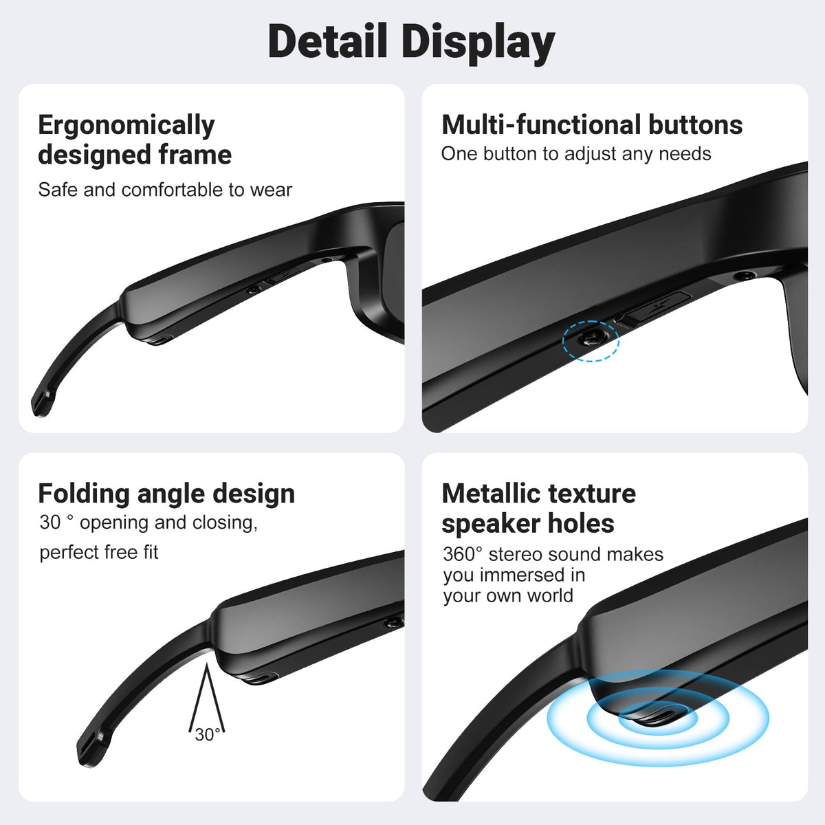 LVTEL Smart Glasses suitable for daily use and travel