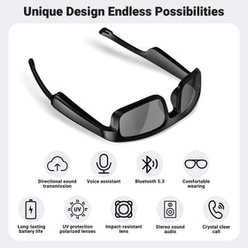 LVTEL Smart Glasses long lasting battery for up to eight hours
