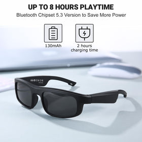 LVTEL Smart Glasses quick charging to 100 percent in two hours